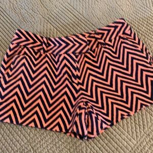 Blue and pink shorts